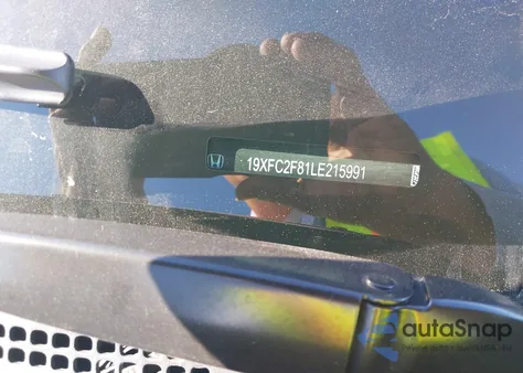 2020 Honda Civic Sport из США, поврежденный, VIN 19XFC2F81LE215991